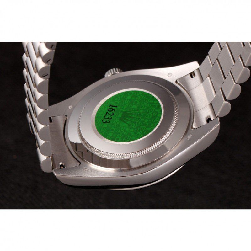 swiss rolex day date stainless steel bracelet black dial 80294 swiss rolex day date stainless steel bracelet black dial 80294