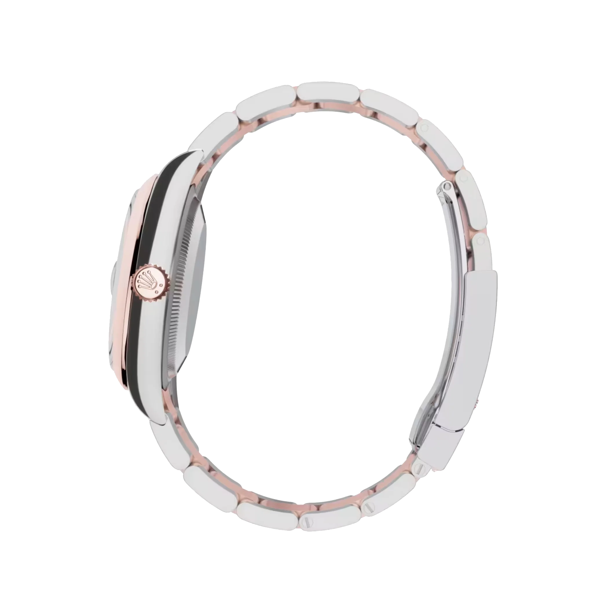 rolex datejust: 36 mm, oystersteel and everose gold, slate dial, oyster bracelet, m126201 0014