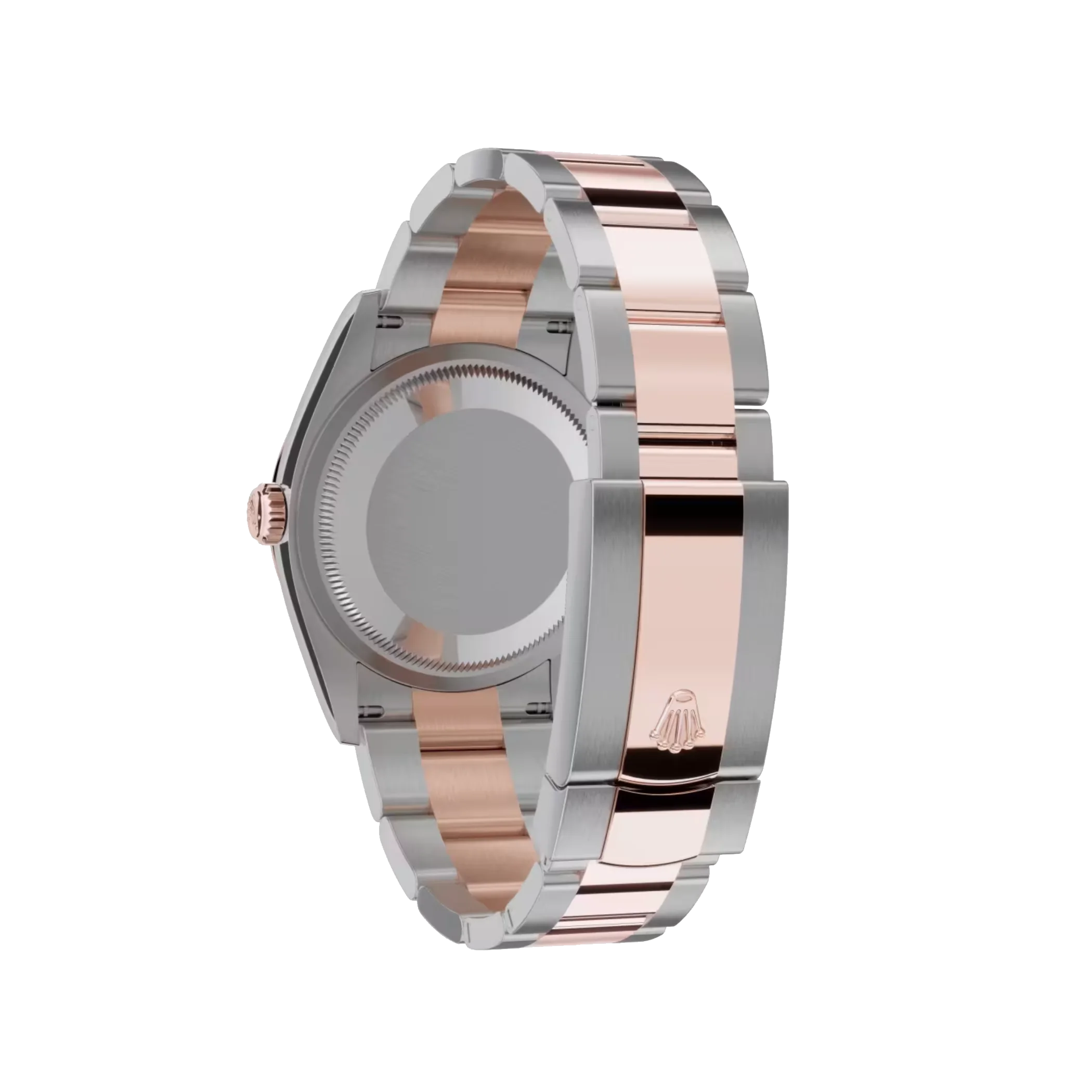 rolex datejust: 36 mm, oystersteel and everose gold, slate dial, oyster bracelet, m126201 0014
