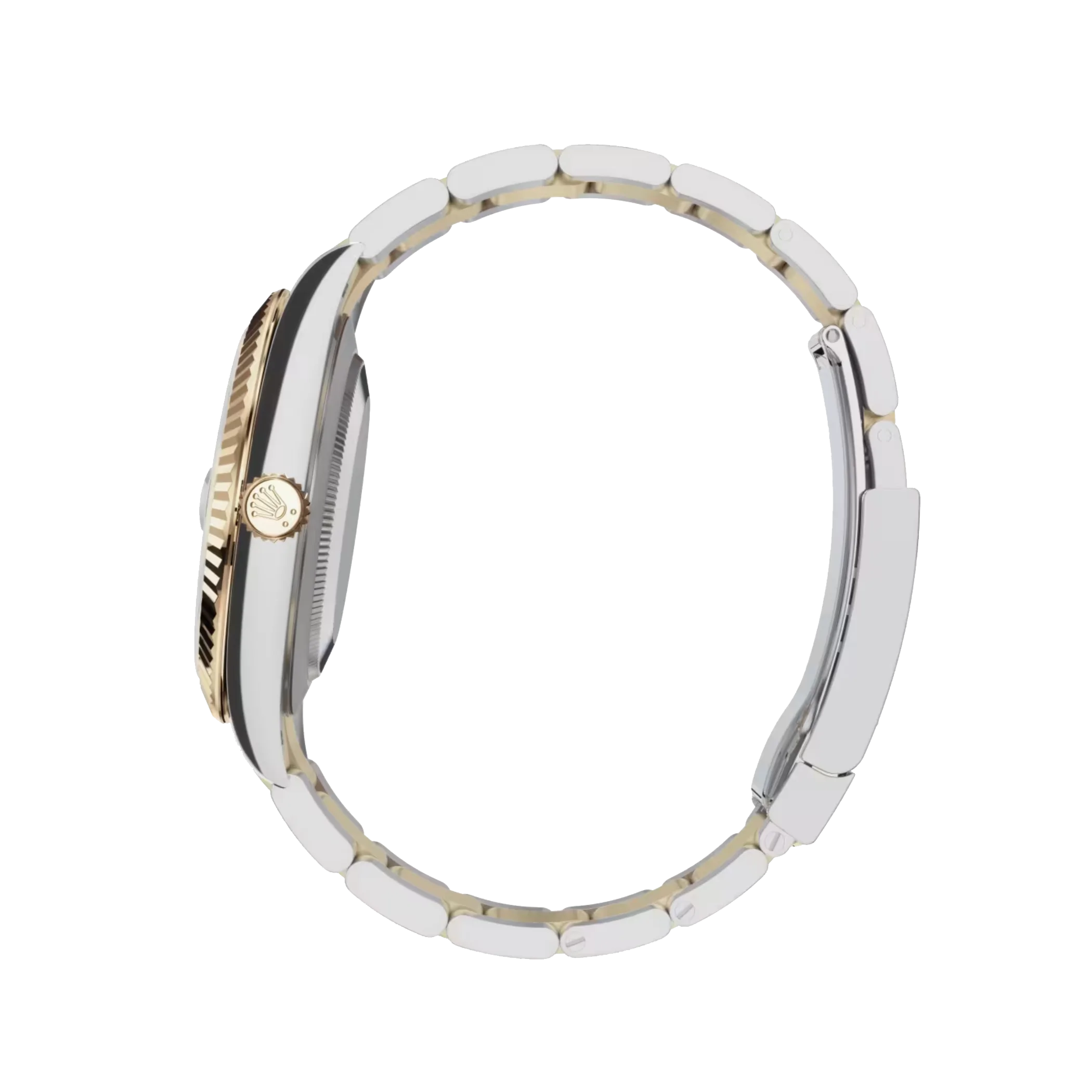 rolex datejust: 41 mm, oystersteel and yellow gold, silver dial, oyster bracelet, m126333 0001