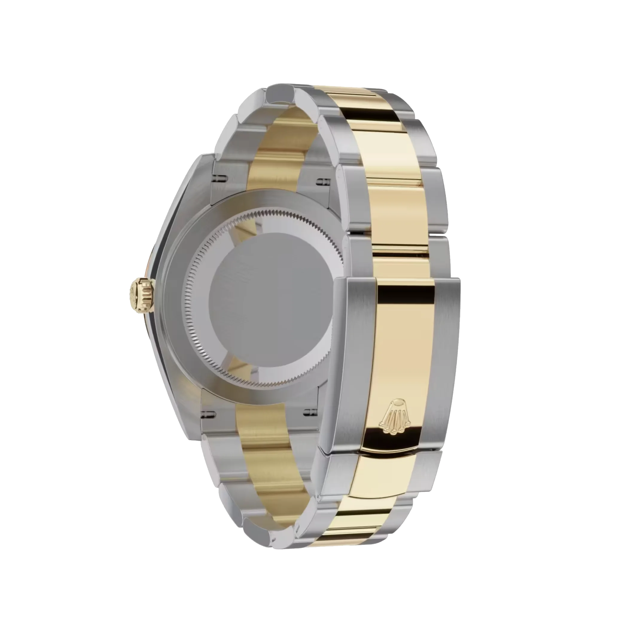 rolex datejust: 41 mm, oystersteel and yellow gold, silver dial, oyster bracelet, m126333 0001