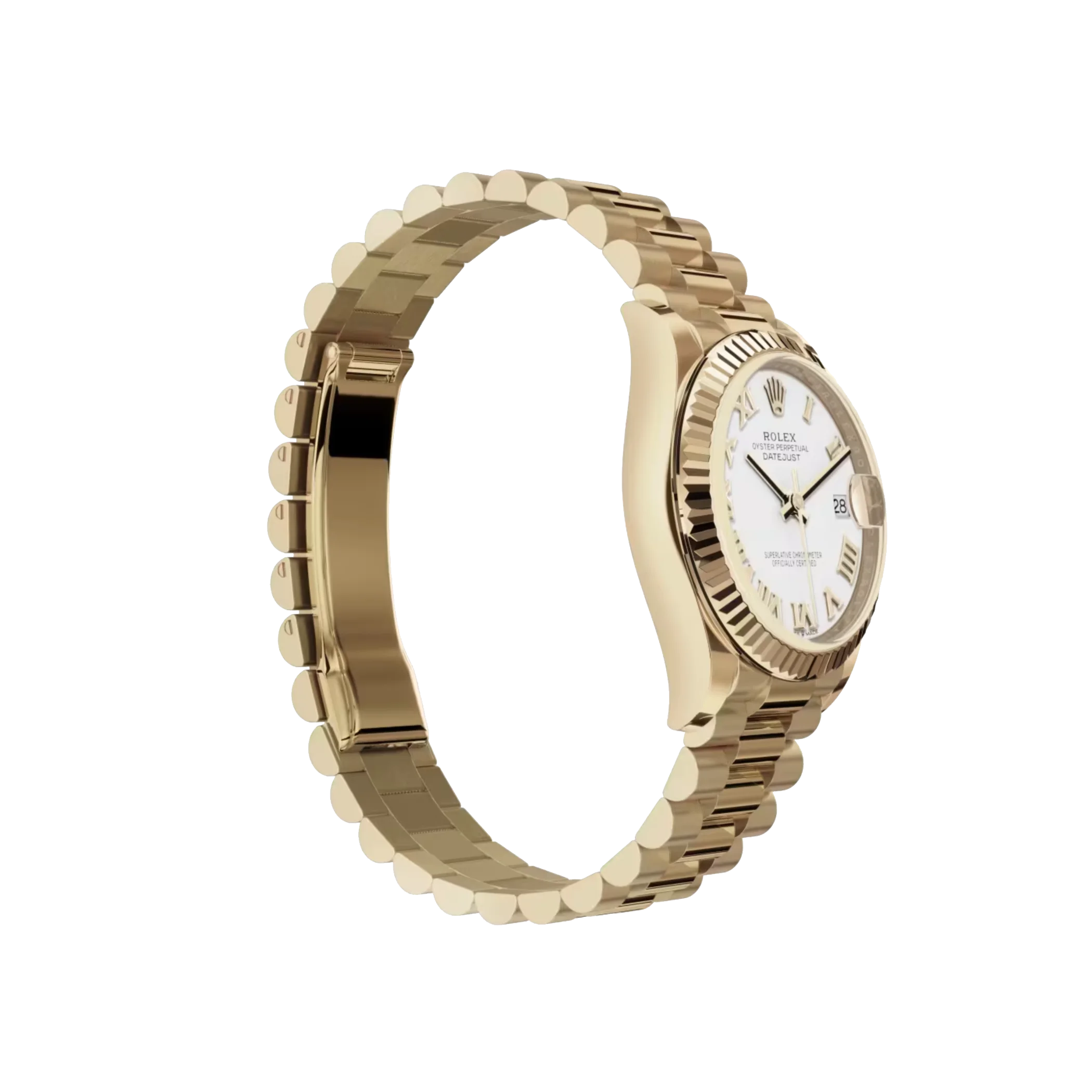 rolex datejust: 31 mm, yellow gold, white dial, president bracelet, m278278 0020 rolex datejust: 31 mm, yellow gold, white dial, president bracelet, m278278 0020